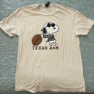Snoopy Texas A&M University T-shirt